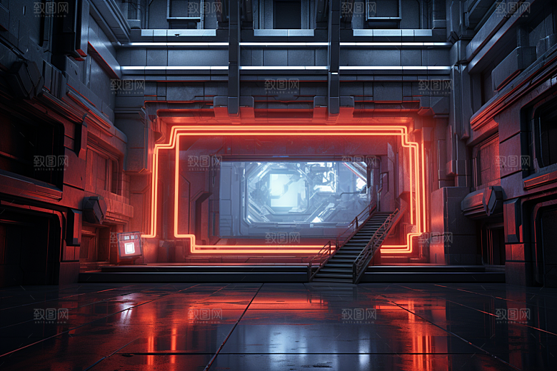 C4D科幻空间想象力高清背景