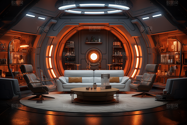 C4D科幻空间空间立体背景
