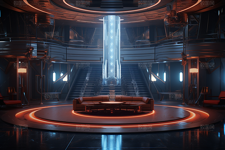 C4D科幻空间想象力空间背景
