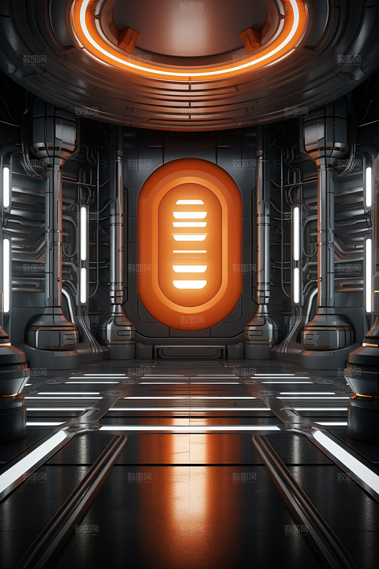 C4D科幻空间想象力3D背景