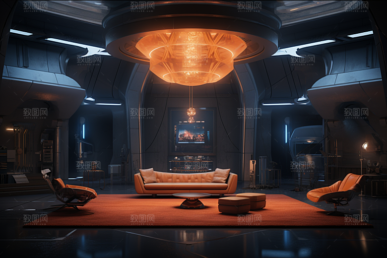 C4D科幻空间高清想象力背景