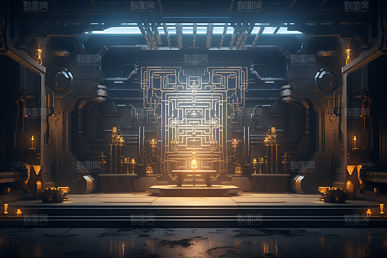 C4D科幻空间想象力空间背景