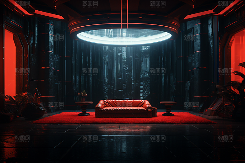 C4D科幻空间未来感想象力背景