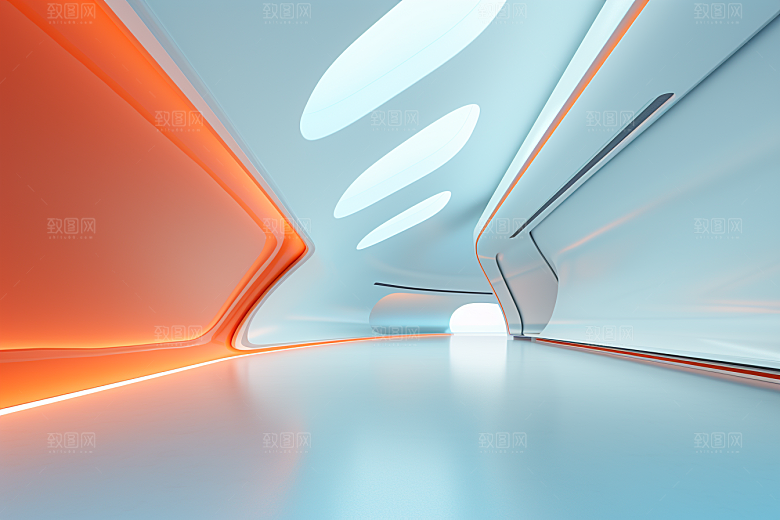 C4D科幻空间渲染科技背景