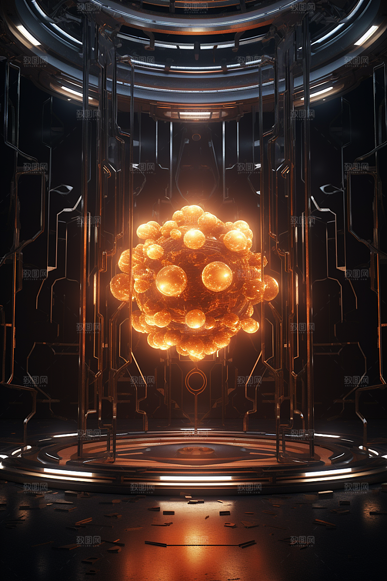 C4D科幻空间想象力科技背景