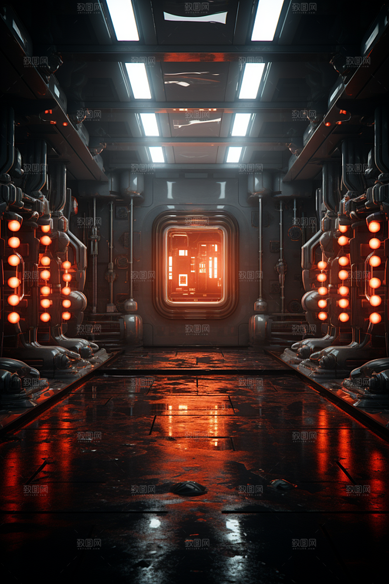 C4D科幻空间效果未来感背景