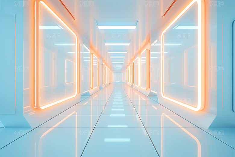C4D科幻空间高清渲染背景