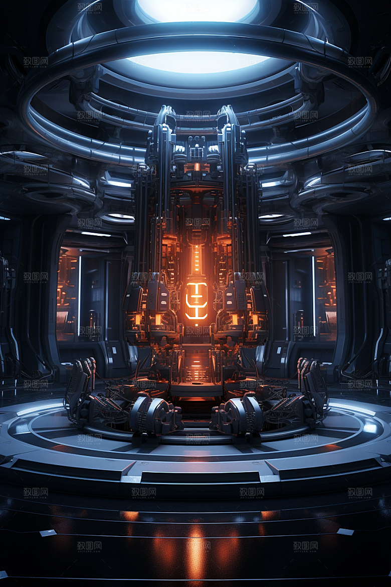 C4D科幻空间效果渲染背景