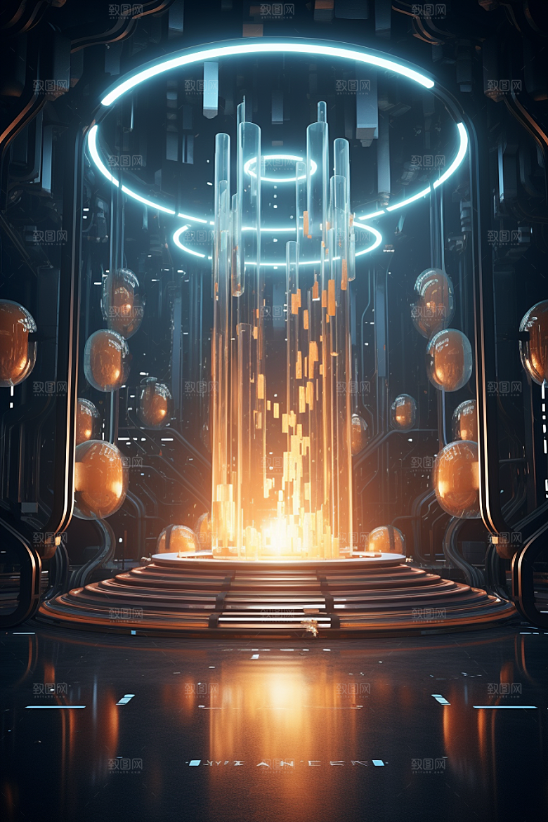 C4D科幻空间3D空间背景