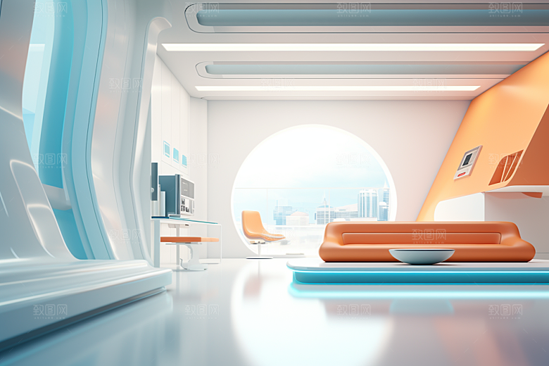 C4D科幻空间科技效果背景
