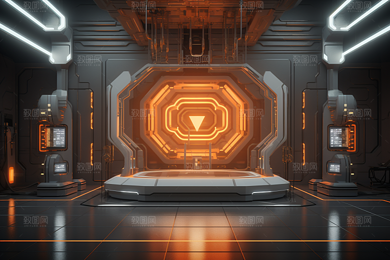C4D科幻空间空间3D背景
