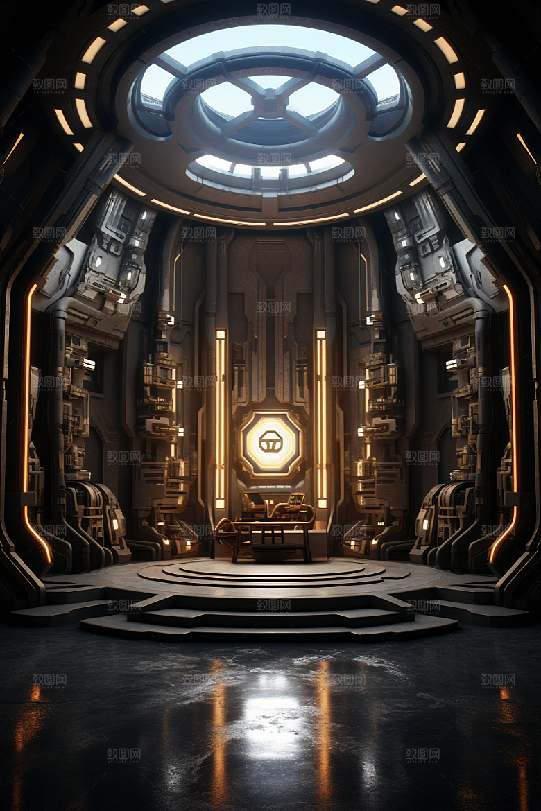 C4D科幻空间空间科技背景