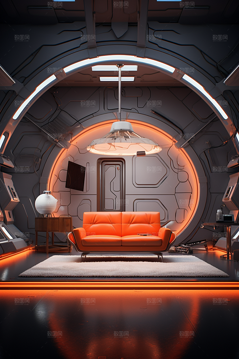 C4D科幻空间高清3D背景