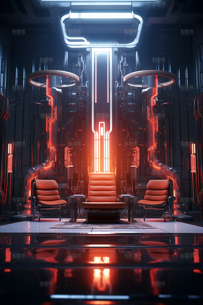 C4D科幻空间科技未来感背景