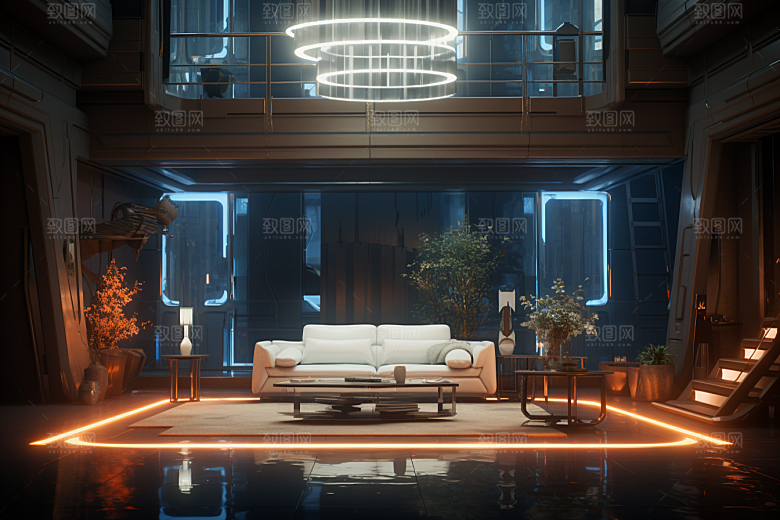 C4D科幻空间效果空间背景