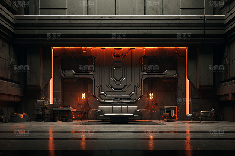 C4D科幻空间科技3D背景