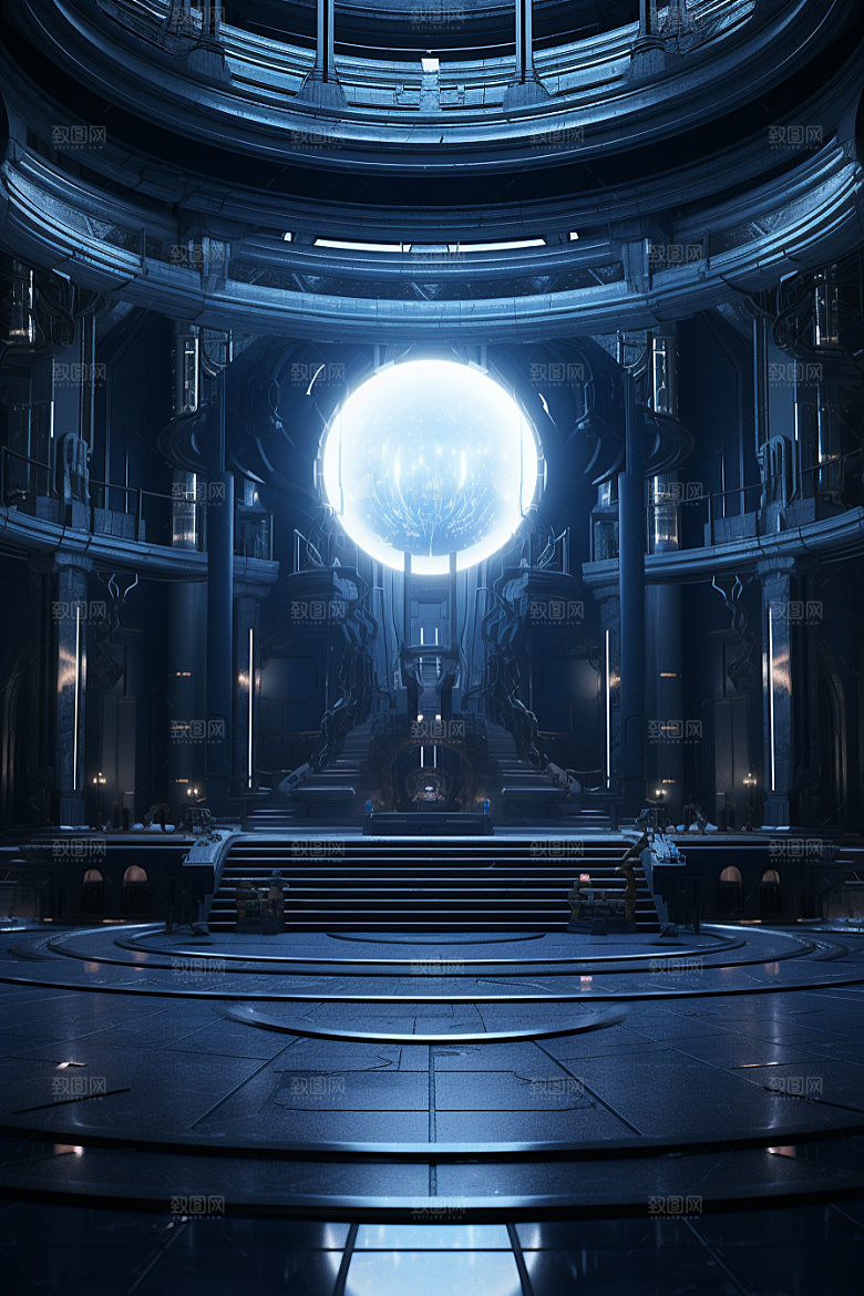 C4D科幻空间空间想象力背景