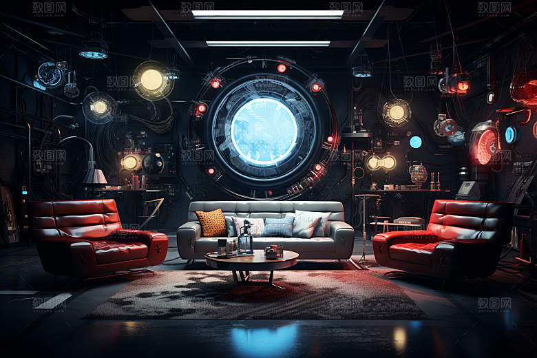 C4D科幻空间科技效果背景