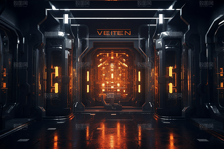 C4D科幻空间渲染高清背景