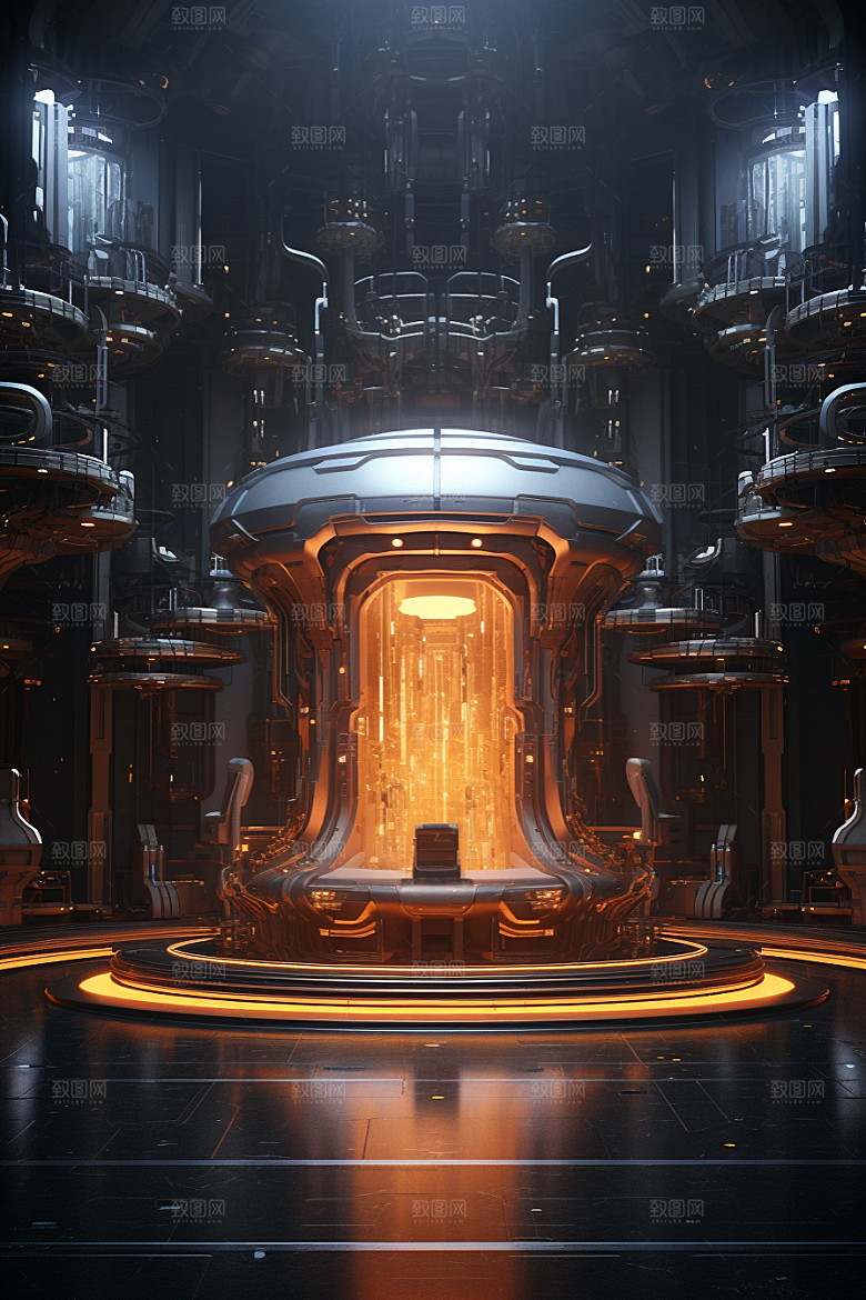 C4D科幻空间模型空间背景
