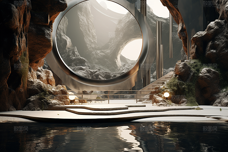 C4D科幻空间科技空间背景