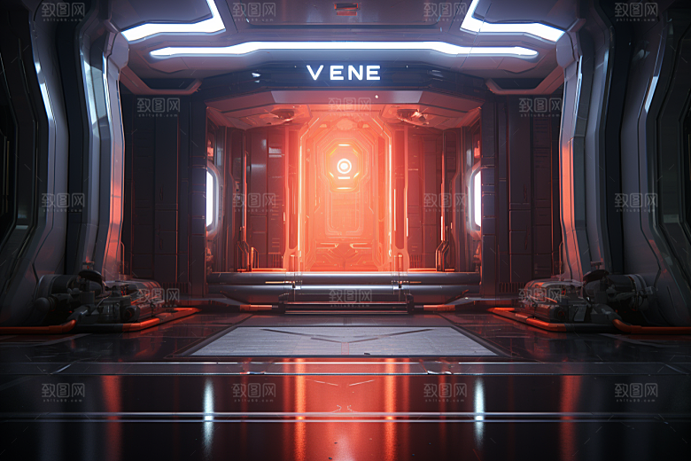 C4D科幻空间空间效果背景