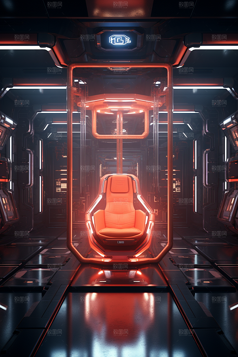 C4D科幻空间空间科技背景