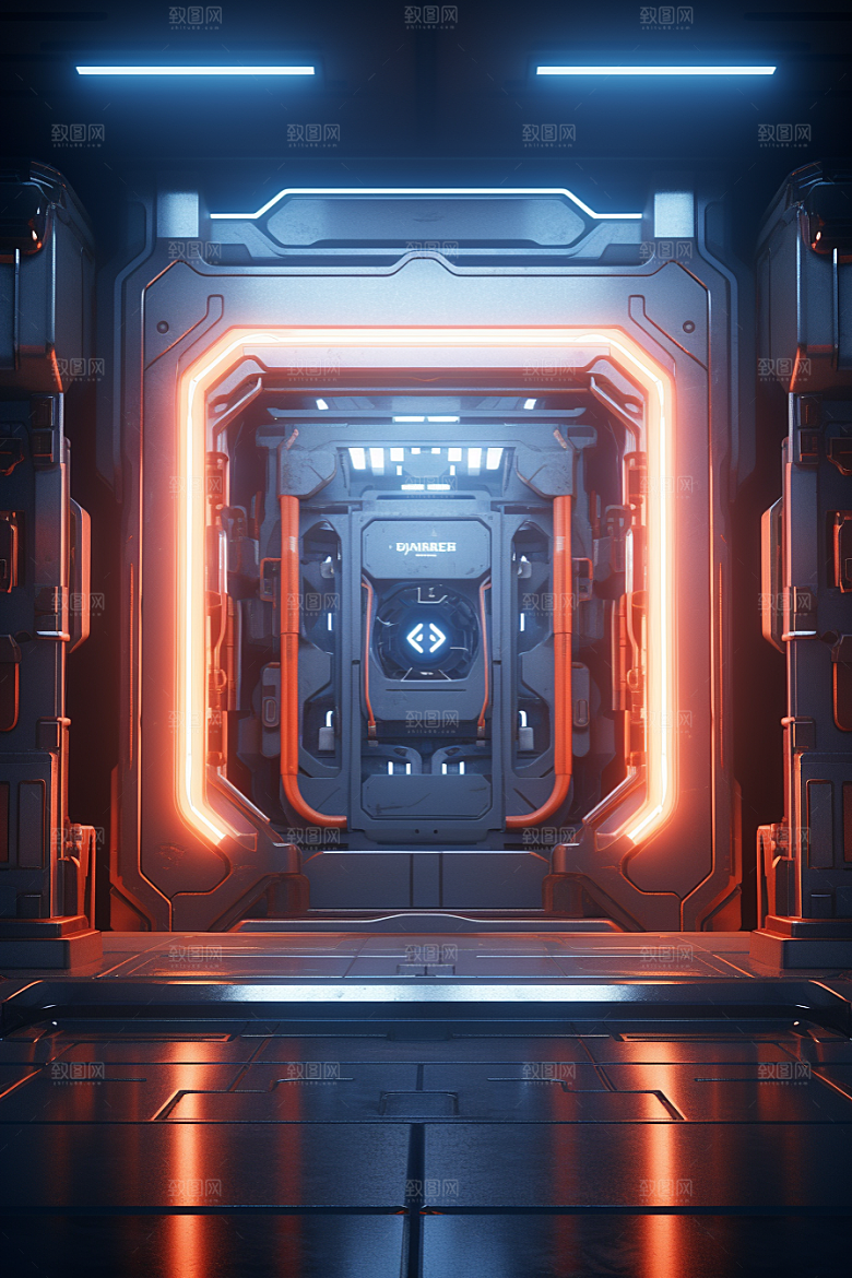 C4D科幻空间想象力未来感背景
