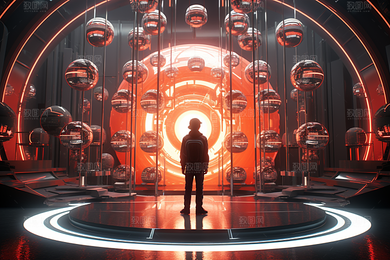C4D科幻空间科技高清背景