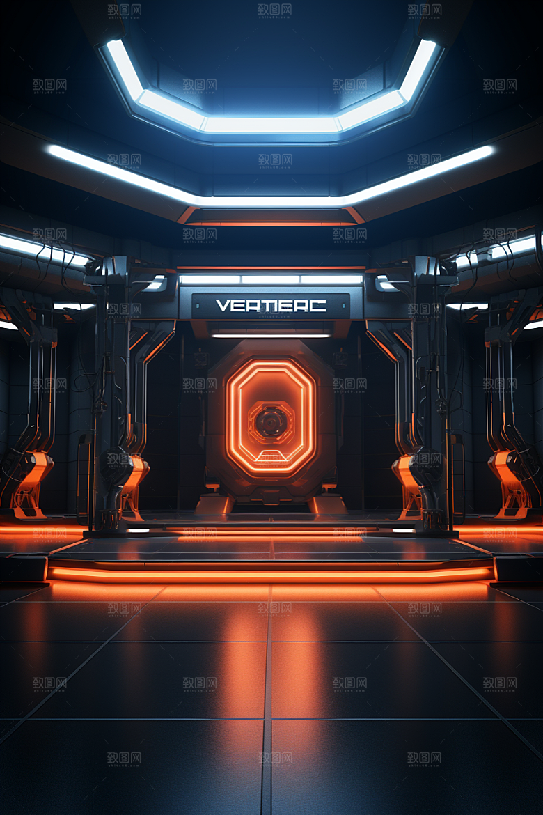C4D科幻空间未来感想象力背景
