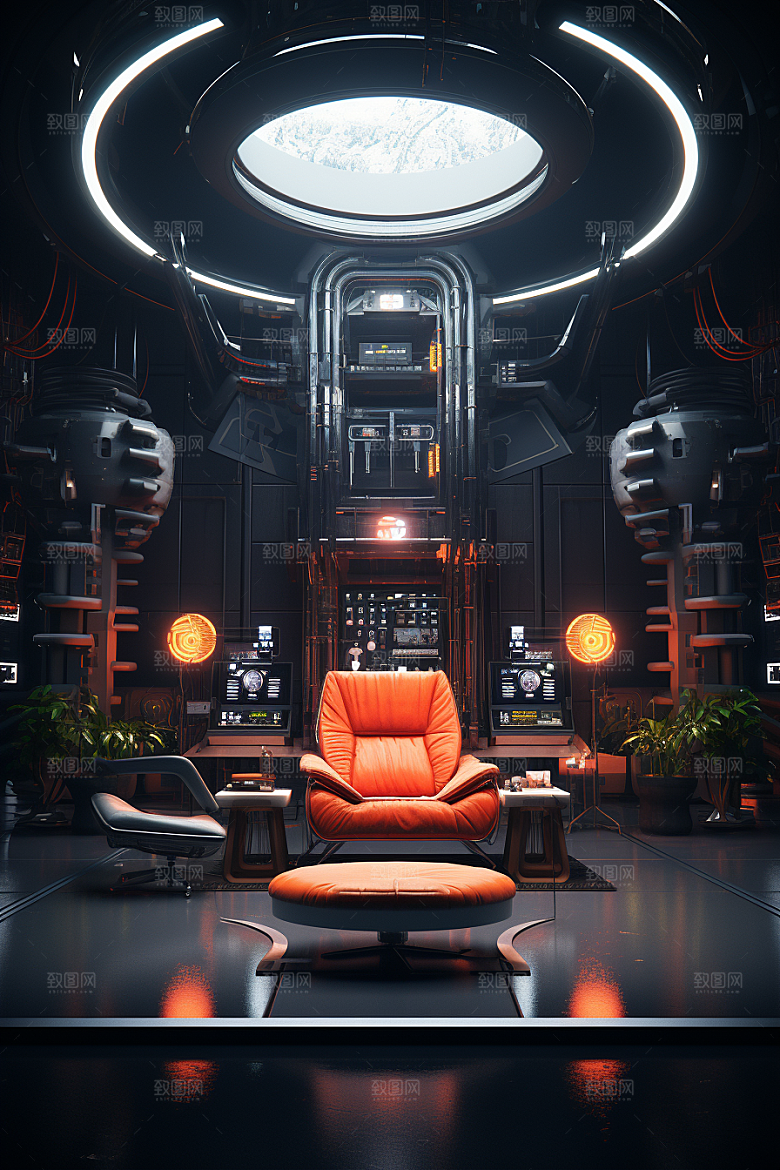 C4D科幻空间3D效果背景