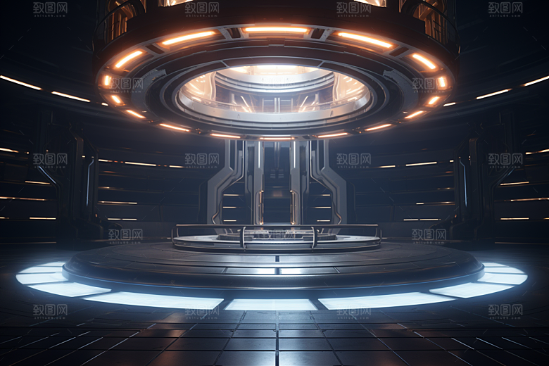 C4D科幻空间空间效果背景