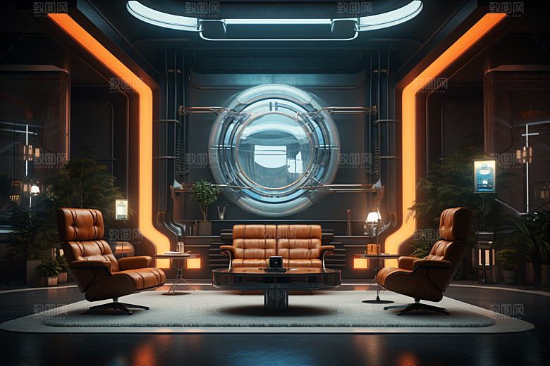 C4D科幻空间空间立体背景