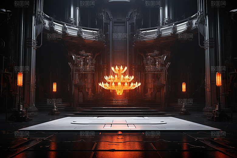 C4D科幻空间立体3D背景