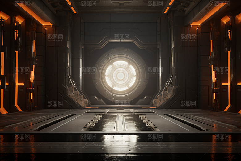 C4D科幻空间高清模型背景