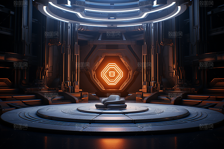 C4D科幻空间想象力空间背景