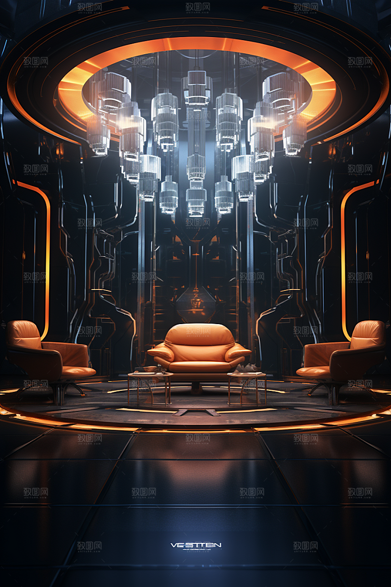 C4D科幻空间科技想象力背景