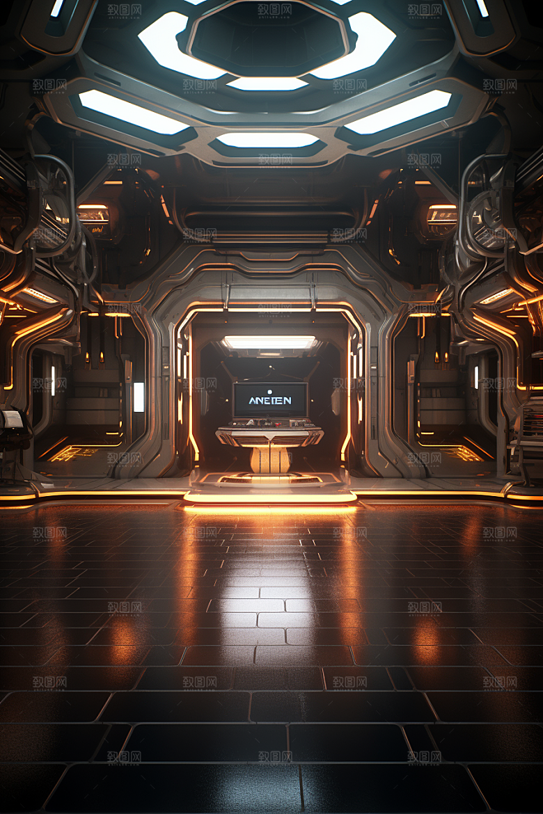 C4D科幻空间效果空间背景