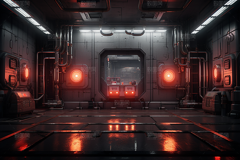 C4D科幻空间立体3D背景