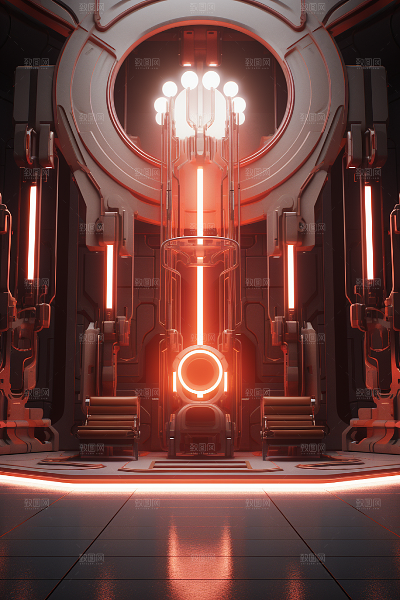 C4D科幻空间科技立体背景