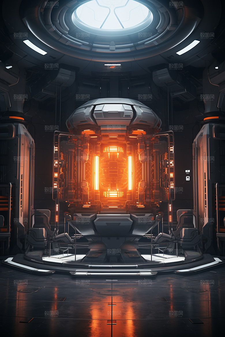 C4D科幻空间科技渲染背景