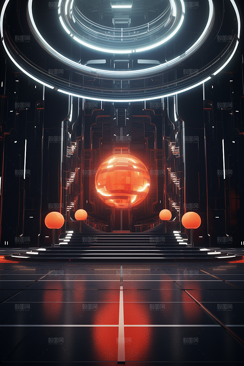 C4D科幻空间效果空间背景