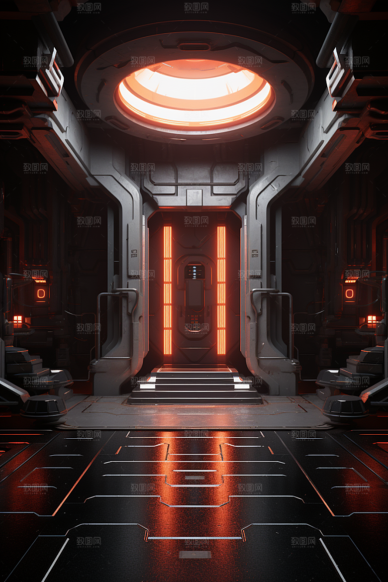 C4D科幻空间想象力模型背景