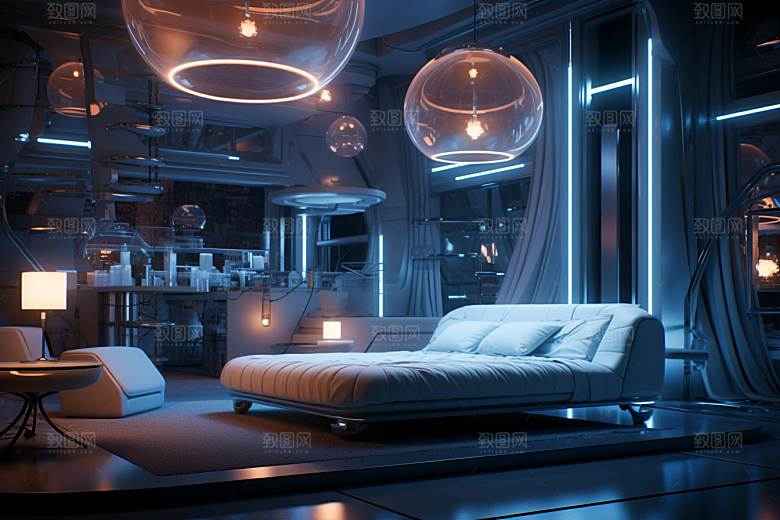 C4D科幻空间效果3D背景