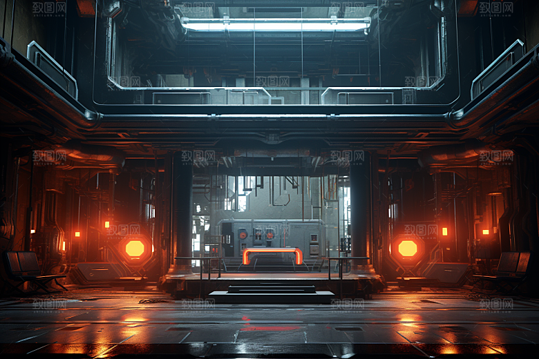 C4D科幻空间空间想象力背景