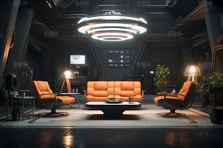 C4D科幻空间效果空间背景