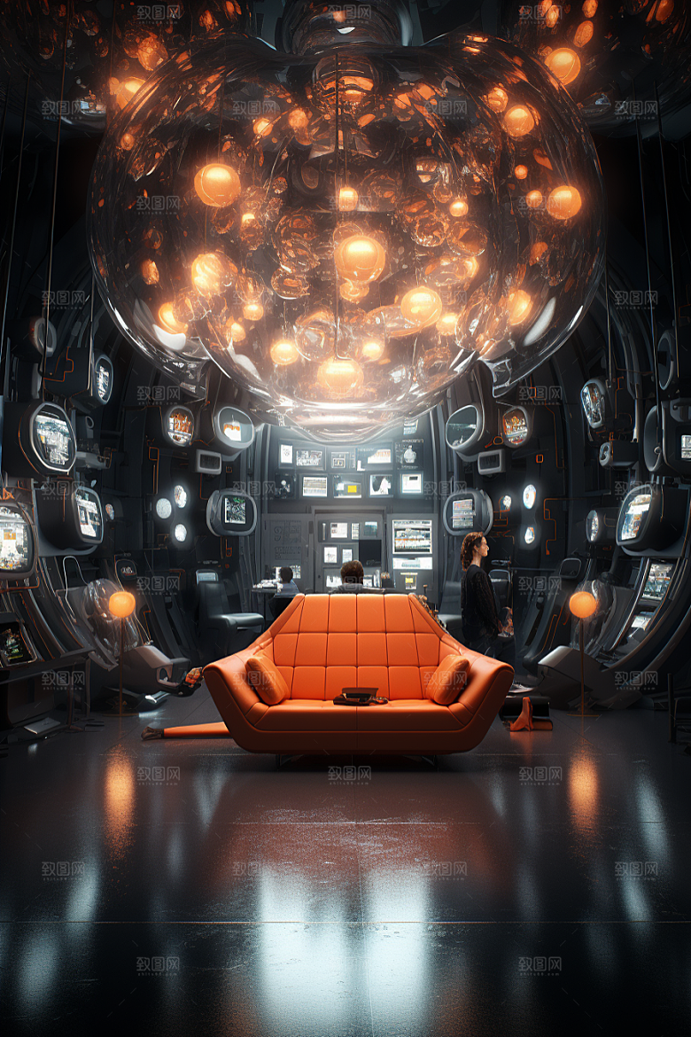 C4D科幻空间科技高清背景