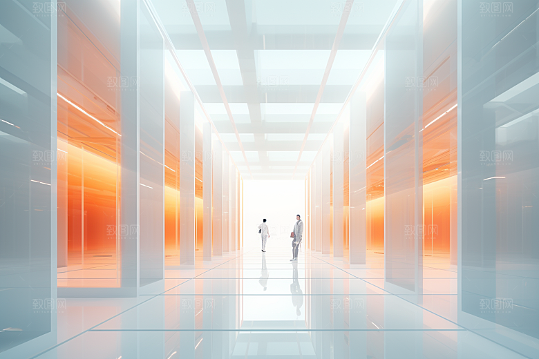 C4D科幻空间3D立体背景