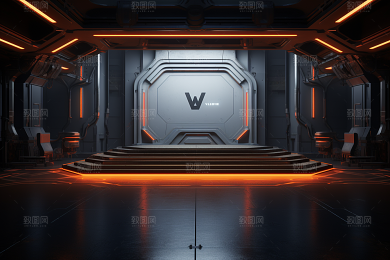 C4D科幻空间想象力渲染背景