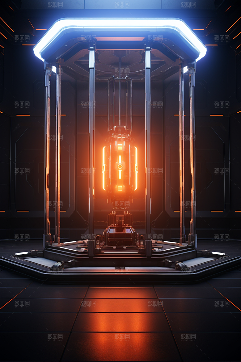 C4D科幻空间想象力空间背景